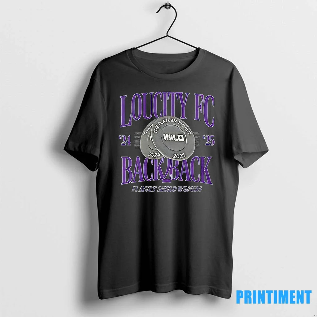 Louisville City Fc Back 2 Players Shield Winners 2024 - Adult & Kids T-Shirts, Sweatshirts & Hoodies apparel design preview 1