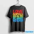 Love Animals Health Planet Vegan Sweater - Adult & Kids T-Shirts, Sweatshirts & Hoodies apparel design preview 1