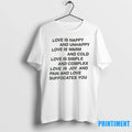 Love Is Happy And Unhappy Warm Cold - Adult & Kids T-Shirts, Sweatshirts & Hoodies apparel design preview 1