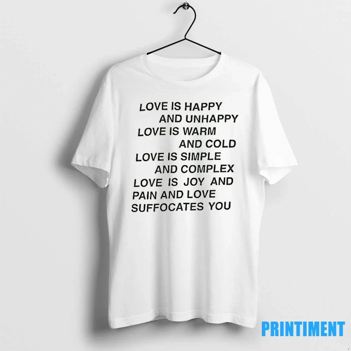 Love Is Happy And Unhappy Warm Cold - Adult & Kids T-Shirts, Sweatshirts & Hoodies apparel design preview 1