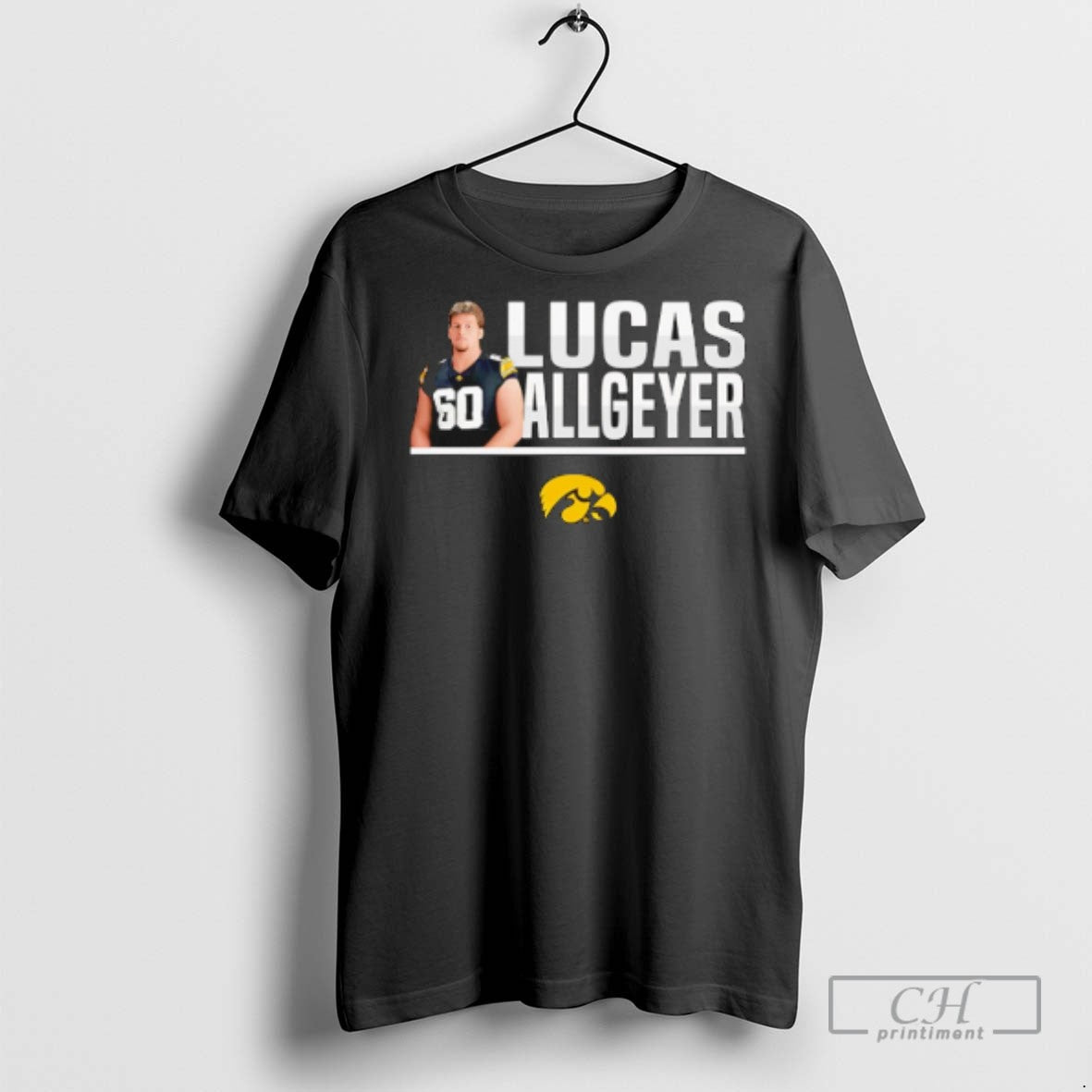 Lucas Allgeyer Iowa Hawkeyes Illustrated - Adult & Kids T-Shirts, Sweatshirts & Hoodies apparel design preview 1