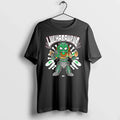 Luchasaurus Back From Extinction Caricature Sweater - Adult & Kids T-Shirts, Sweatshirts & Hoodies apparel design preview 1