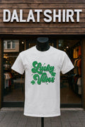 Lucky Vibes Text With Green Shamrocks Day - Adult & Kids T-Shirts, Sweatshirts & Hoodies apparel design preview 1