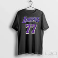 Luka Doncic Los Angeles Lakers Jersey Number 77 - Adult & Kids T-Shirts, Sweatshirts & Hoodies apparel design preview 1