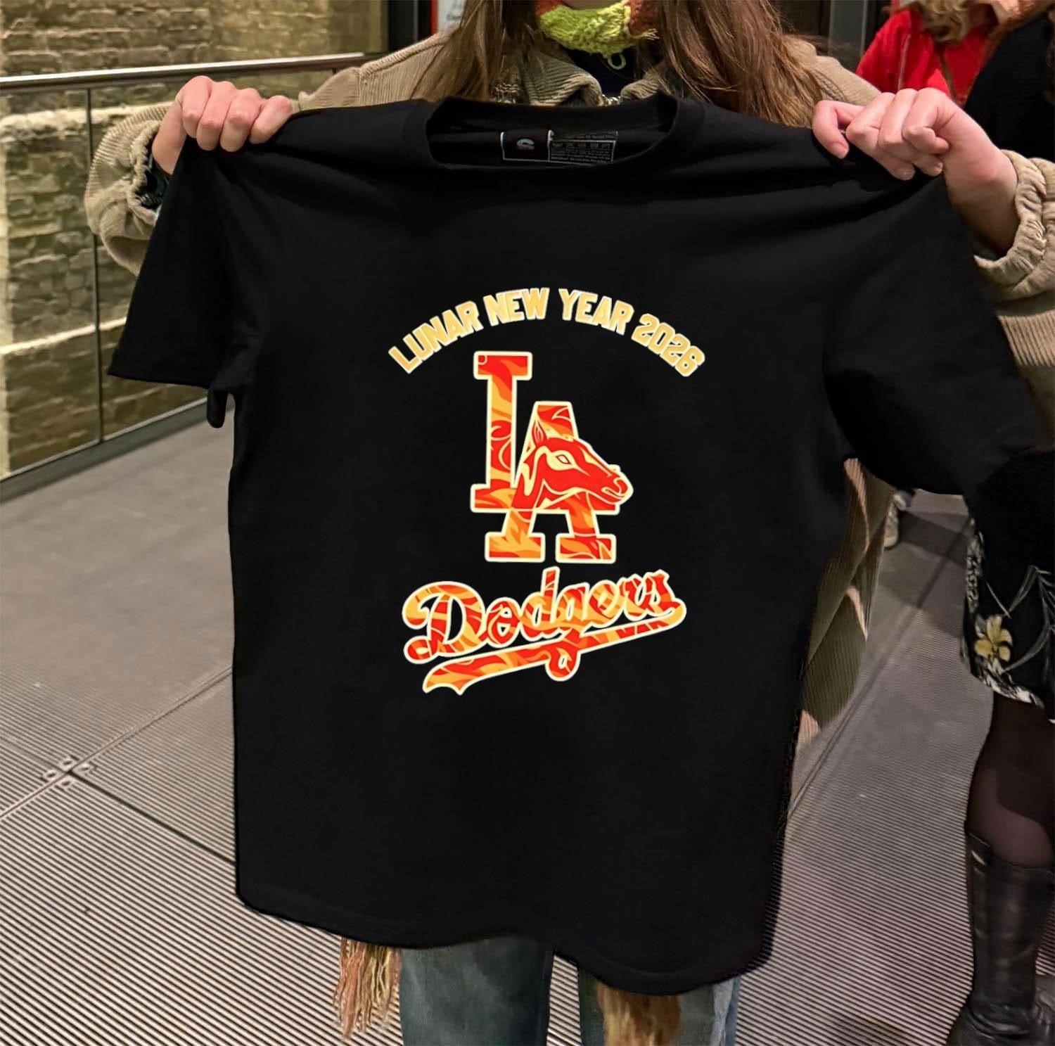 Lunar New Year 2026 LA Dodgers Horse - Adult & Kids T-Shirts, Sweatshirts & Hoodies apparel design preview 2