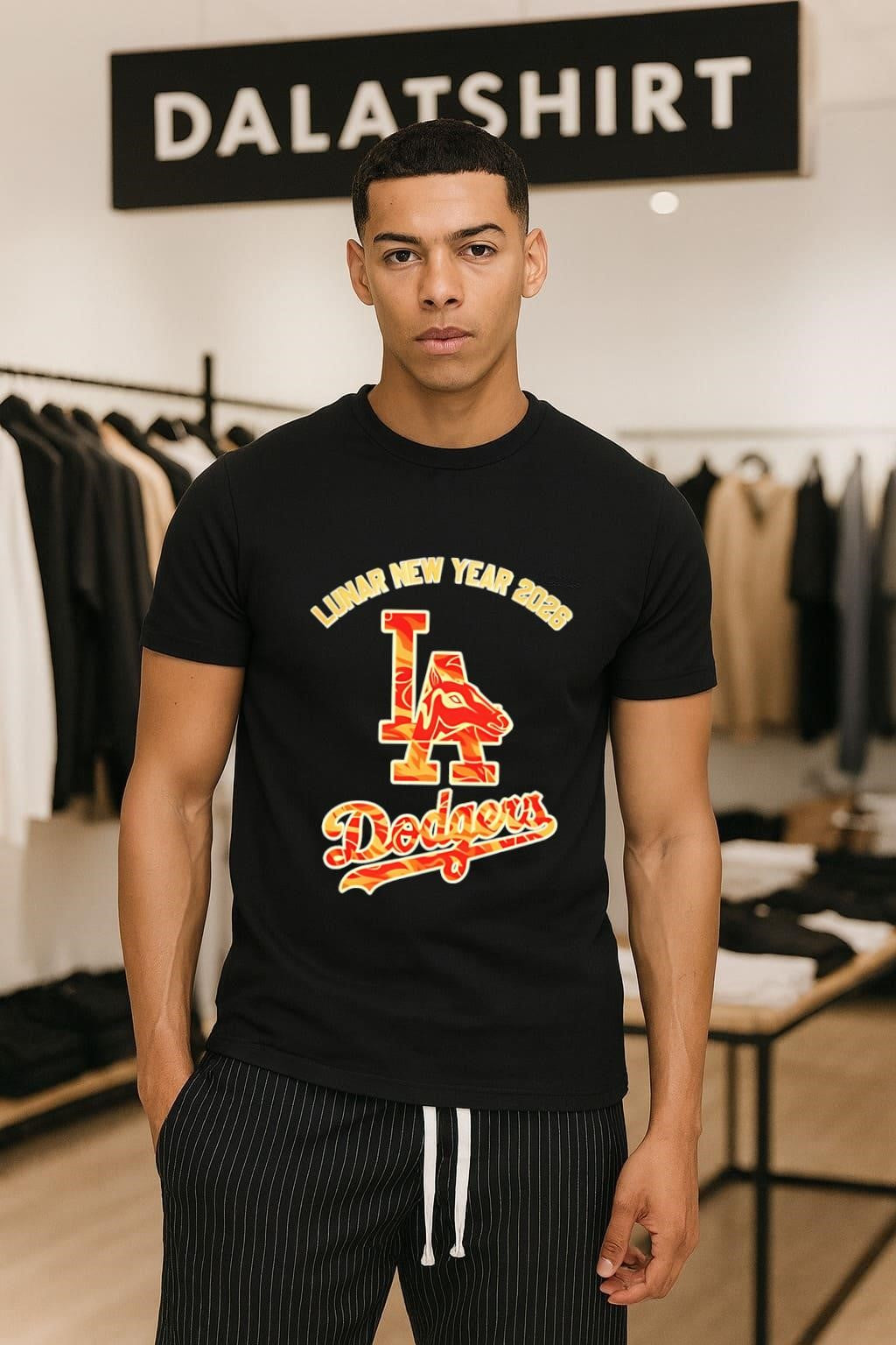 Lunar New Year 2026 LA Dodgers Horse - Adult & Kids T-Shirts, Sweatshirts & Hoodies apparel design preview 1