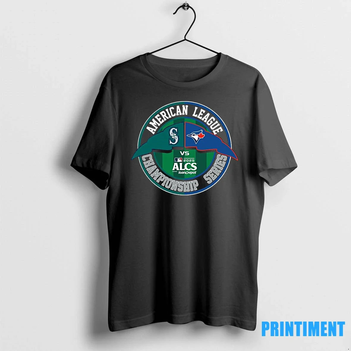 Mlb Seattle Mariners Vs Toronto Blue Jays 2025 Alcs - Adult & Kids T-Shirts, Sweatshirts & Hoodies apparel design preview 1