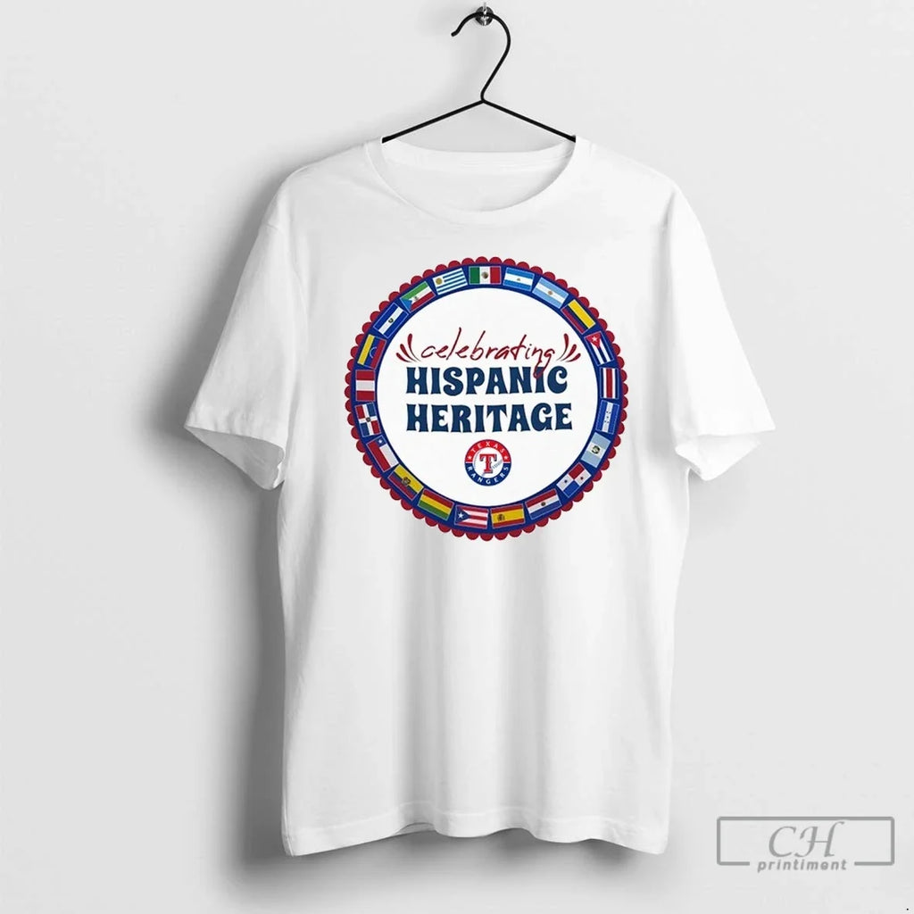 Mlb Texas Rangers Starter Celebrating Hispanic - Adult & Kids T-Shirts, Sweatshirts & Hoodies apparel design preview 1