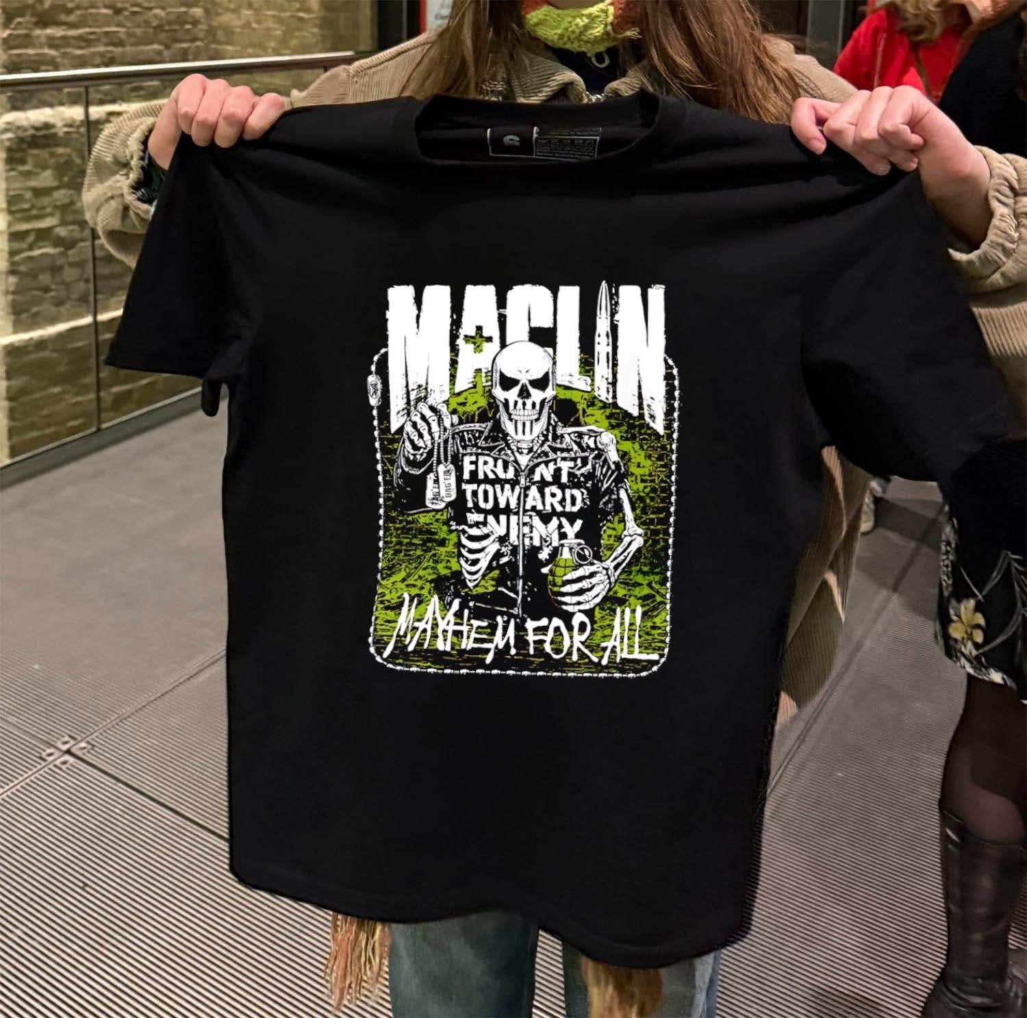 Maclin Front Toward Enemy Mayhem For All - Adult & Kids T-Shirts, Sweatshirts & Hoodies apparel design preview 2