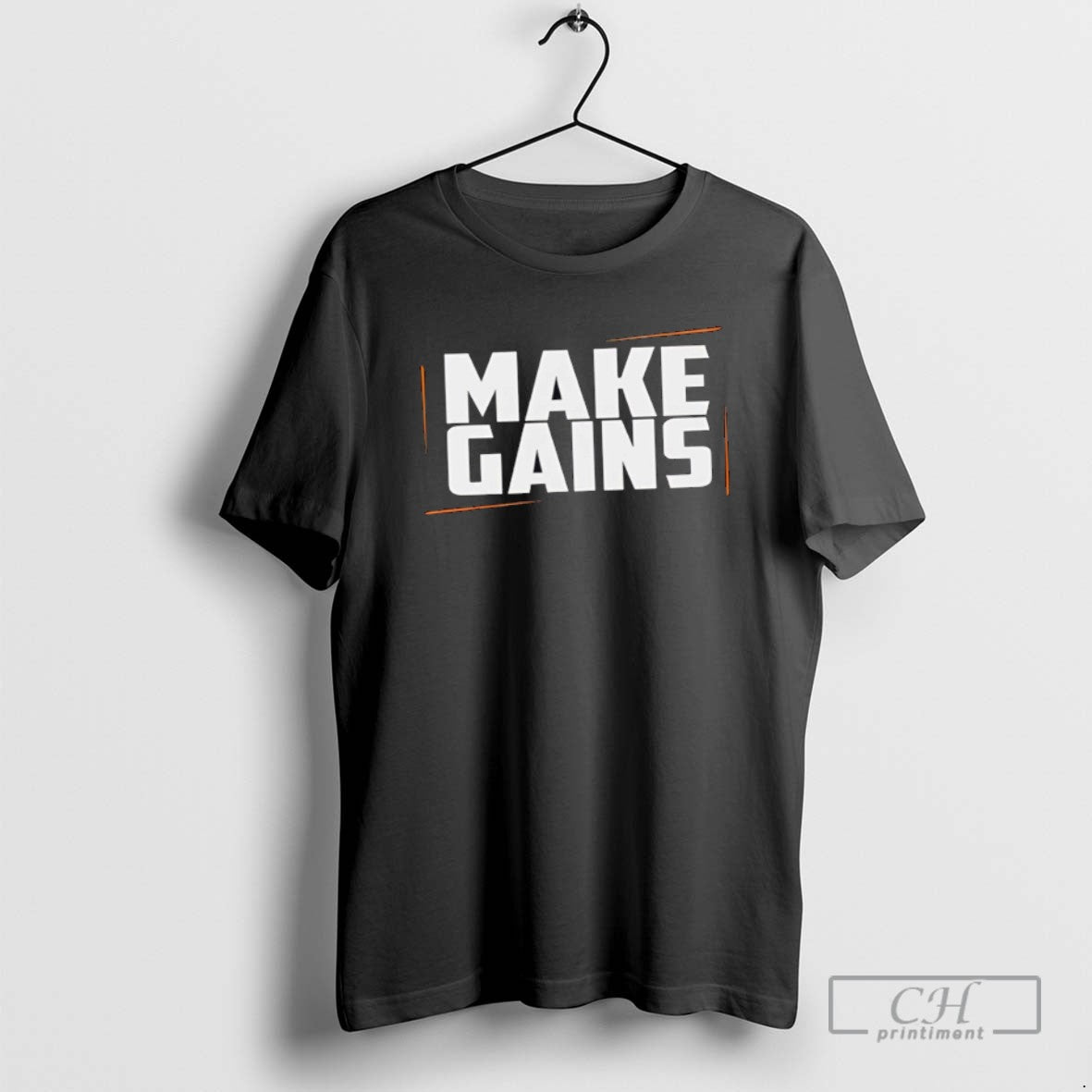 Make Gains Gym - Adult & Kids T-Shirts, Sweatshirts & Hoodies apparel design preview 1