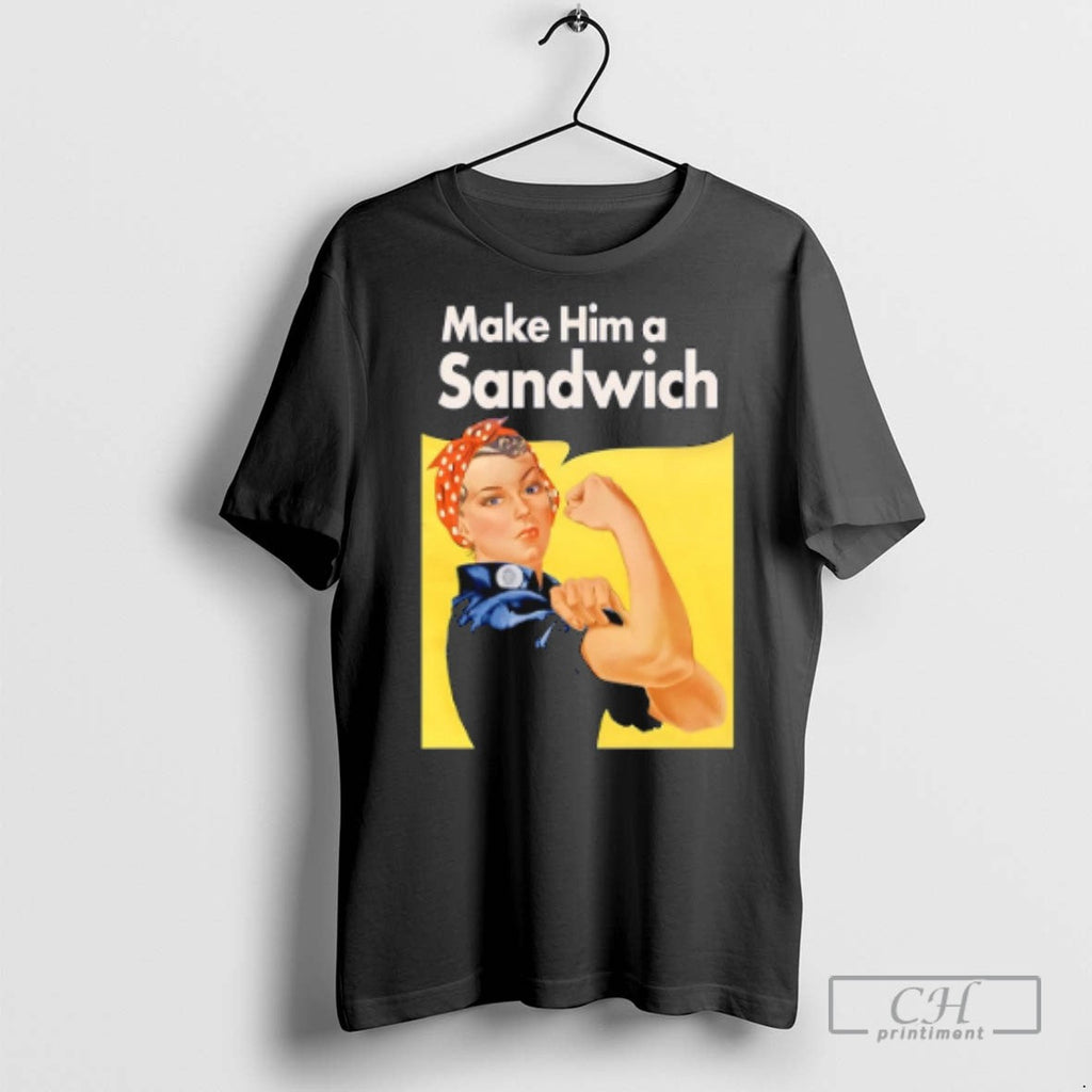 Make Him A Sandwich Propaganda - Adult & Kids T-Shirts, Sweatshirts & Hoodies apparel design preview 1