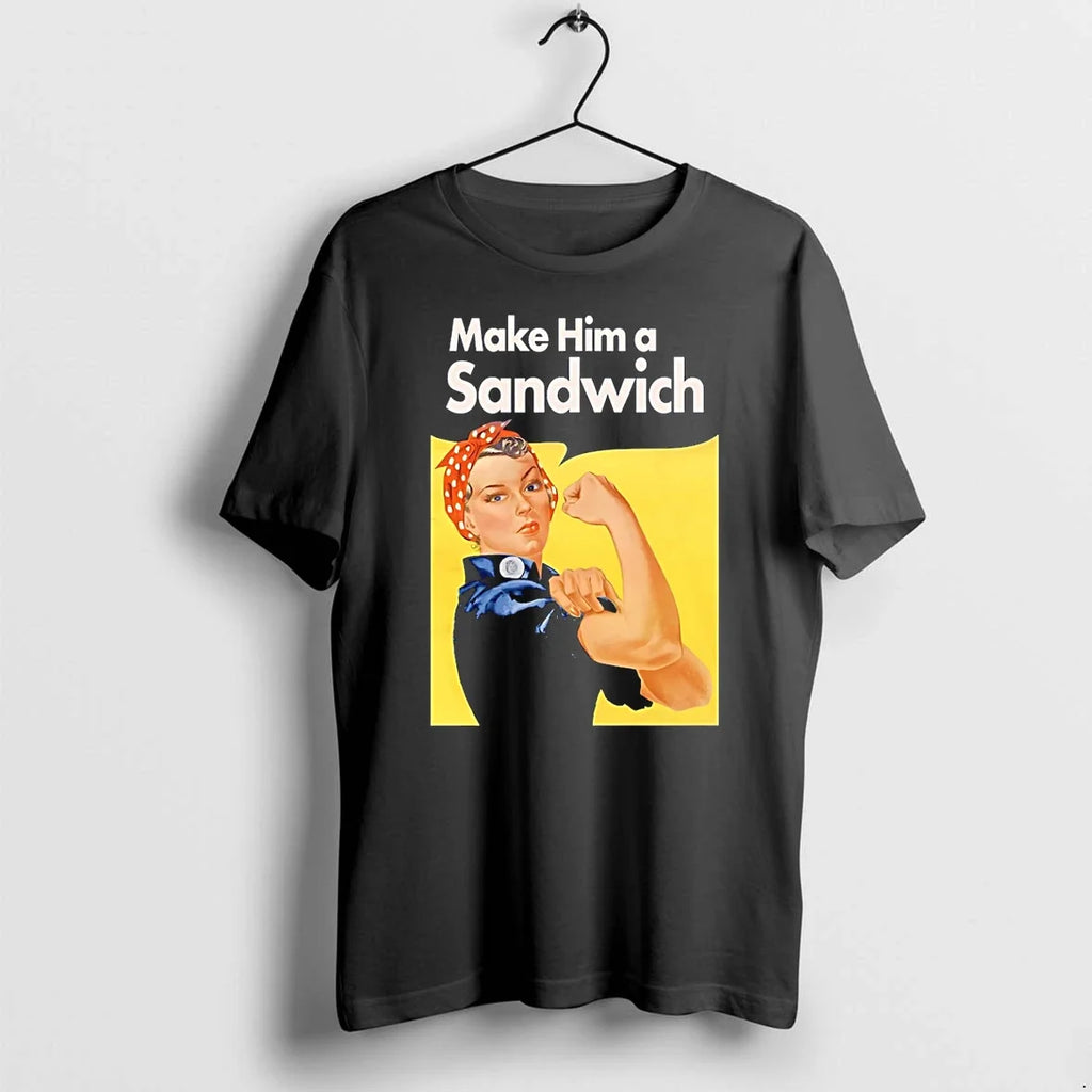 Make Him A Sandwich Propaganda Sweater - Adult & Kids T-Shirts, Sweatshirts & Hoodies apparel design preview 1