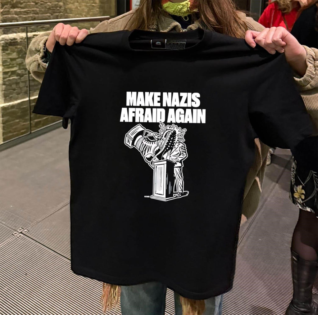 Make Nazis Afraid Again - Adult & Kids T-Shirts, Sweatshirts & Hoodies apparel design preview 2