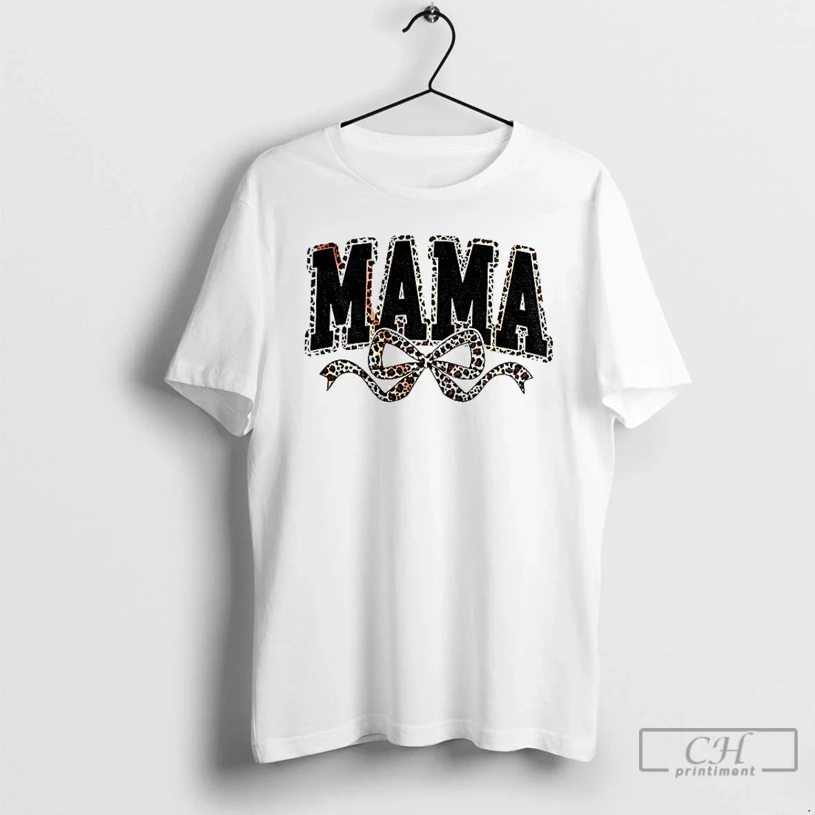 Mama Leopard Coquette Bow - Adult & Kids T-Shirts, Sweatshirts & Hoodies apparel design preview 1