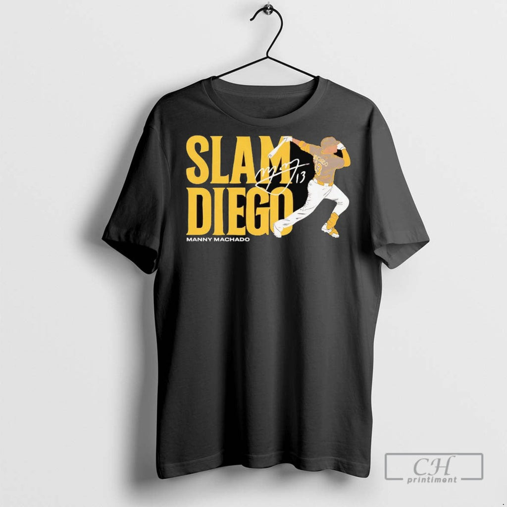 Manny Machado Slam Diego Signature - Adult & Kids T-Shirts, Sweatshirts & Hoodies apparel design preview 1