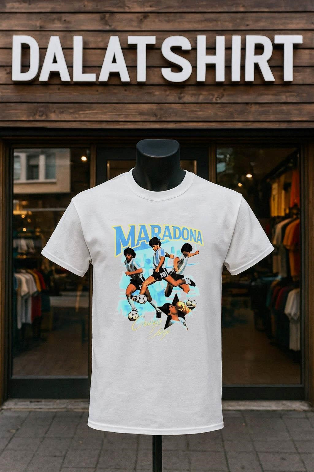 Maradona Gracias Diego Argentina Football Legend - Adult & Kids T-Shirts, Sweatshirts & Hoodies apparel design preview 1