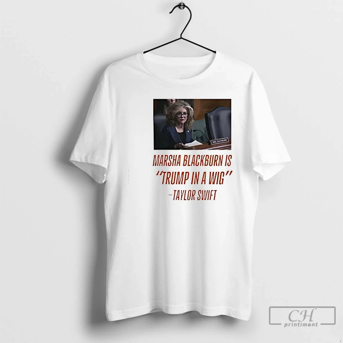 Marsha Blackburn Is Trump In A Wig Taylor - Adult & Kids T-Shirts, Sweatshirts & Hoodies apparel design preview 1