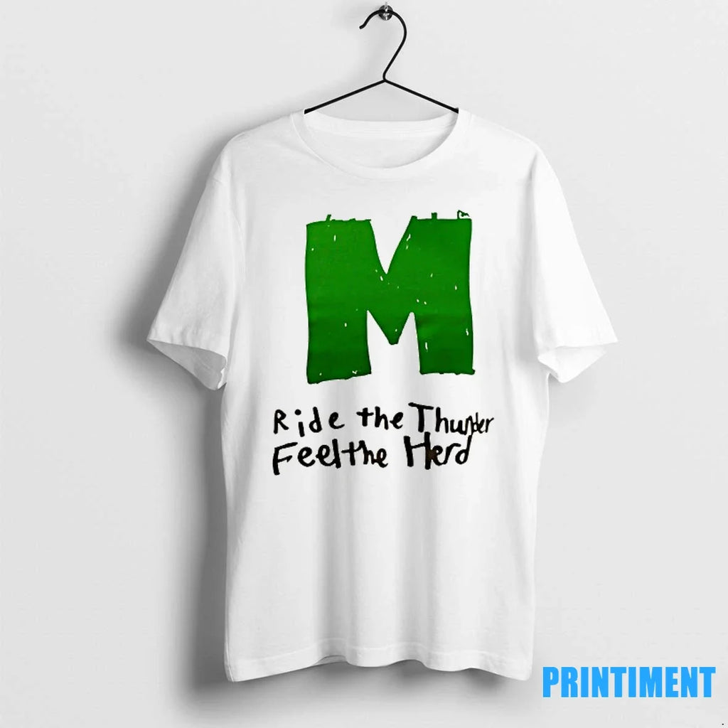 Marshall University Mens Soccer Ride The Thunder Feel - Adult & Kids T-Shirts, Sweatshirts & Hoodies apparel design preview 1