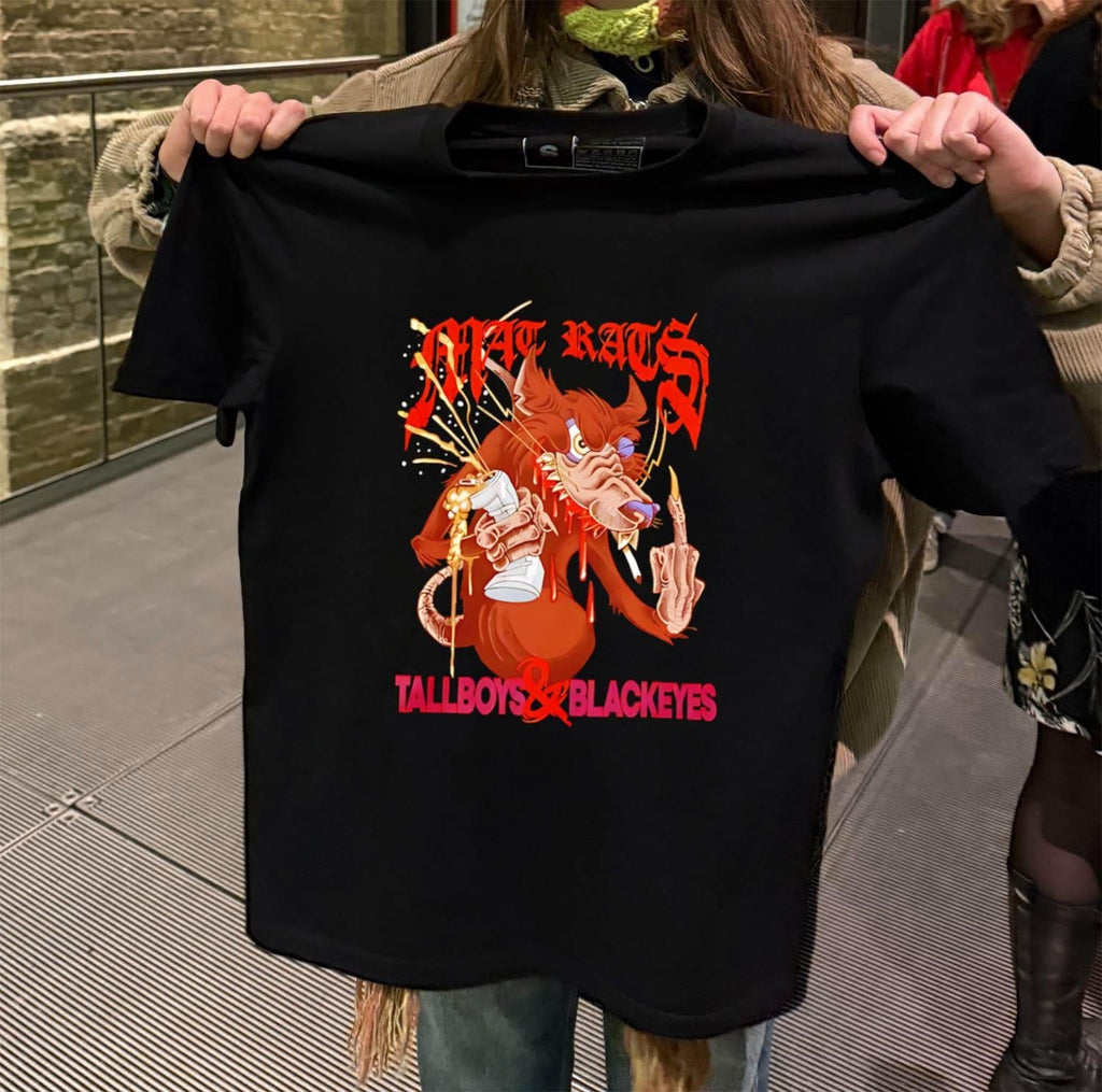 Mat Rats Tallboys and Blackeyes Cartoon Wolf Graphic - Adult & Kids T-Shirts, Sweatshirts & Hoodies apparel design preview 2