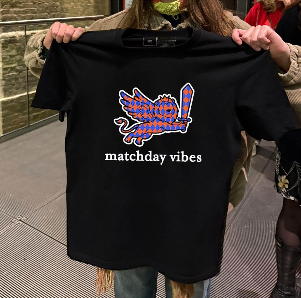 Matchday vibes winged lion with sword harlequin - Adult & Kids T-Shirts, Sweatshirts & Hoodies apparel design preview 2