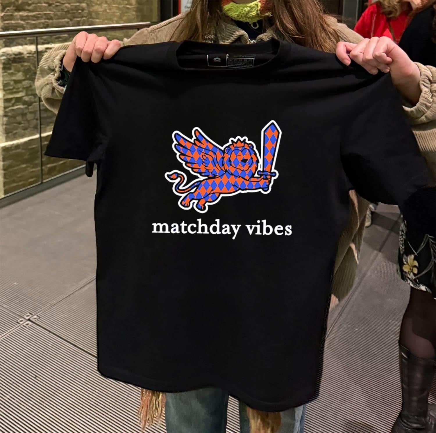 Matchday vibes winged lion with sword harlequin - Adult & Kids T-Shirts, Sweatshirts & Hoodies apparel design preview 2