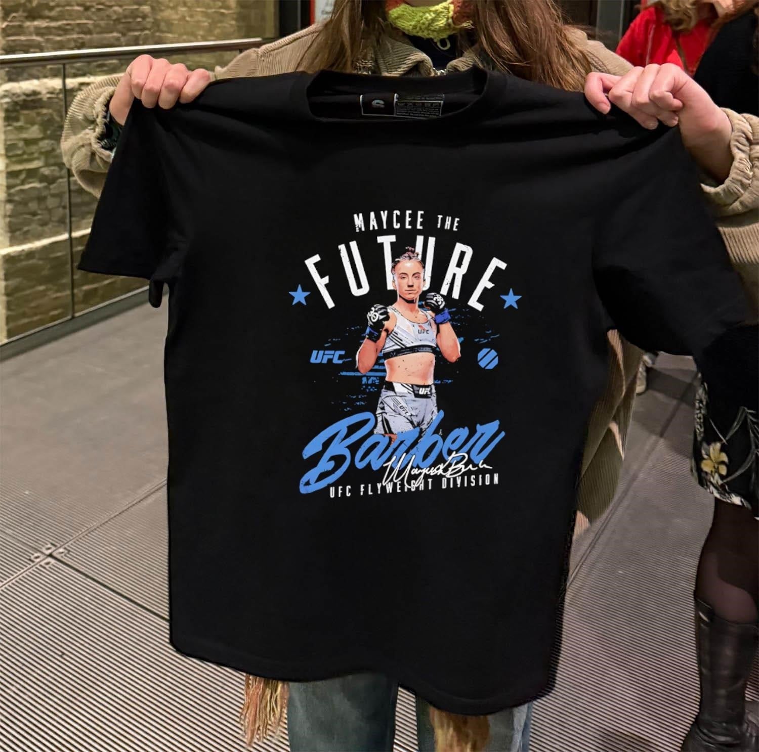 Maycee The Future Barber UFC Flyweight Division - Adult & Kids T-Shirts, Sweatshirts & Hoodies apparel design preview 2