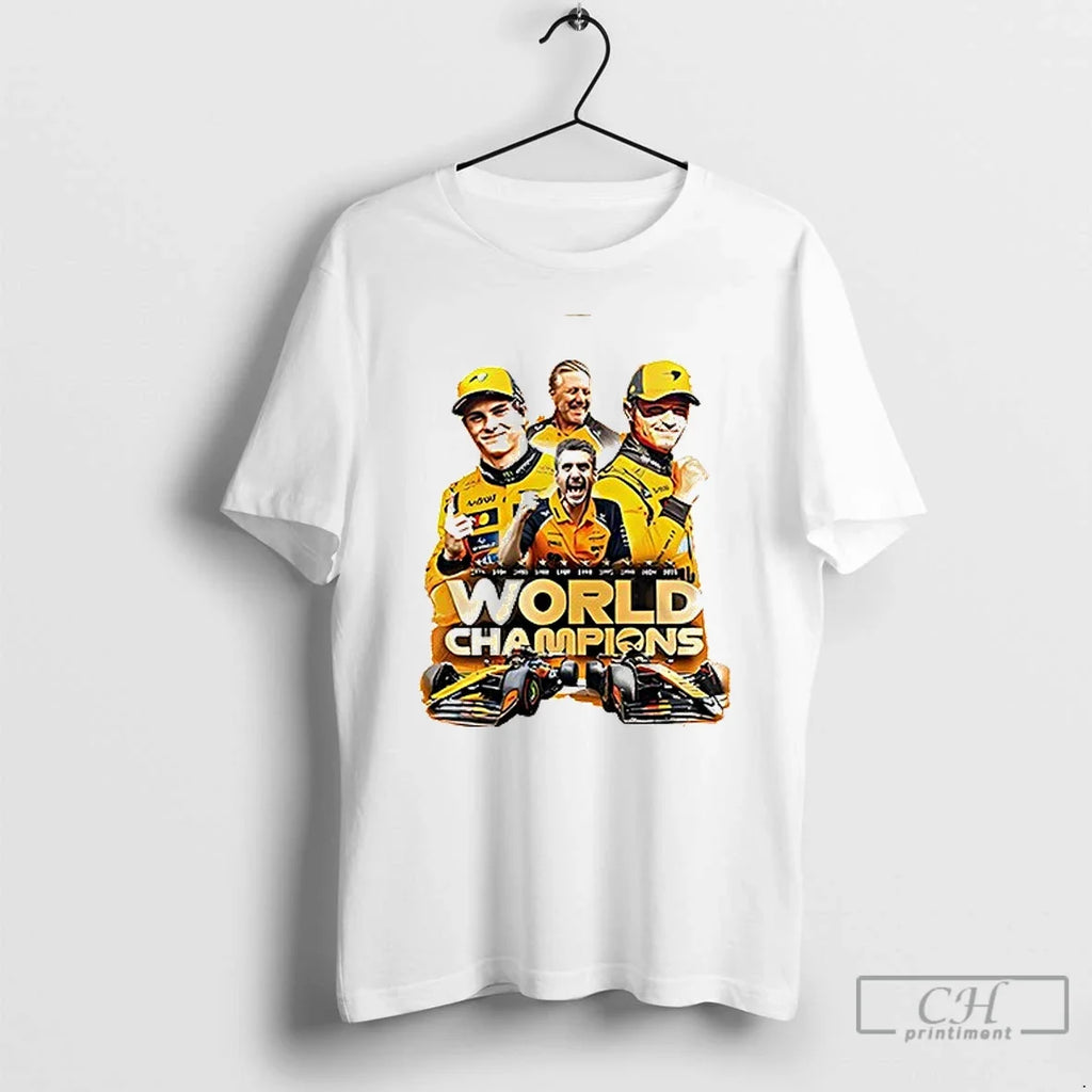 Mclaren Formula 1 Team 2025 Constructors World - Adult & Kids T-Shirts, Sweatshirts & Hoodies apparel design preview 1
