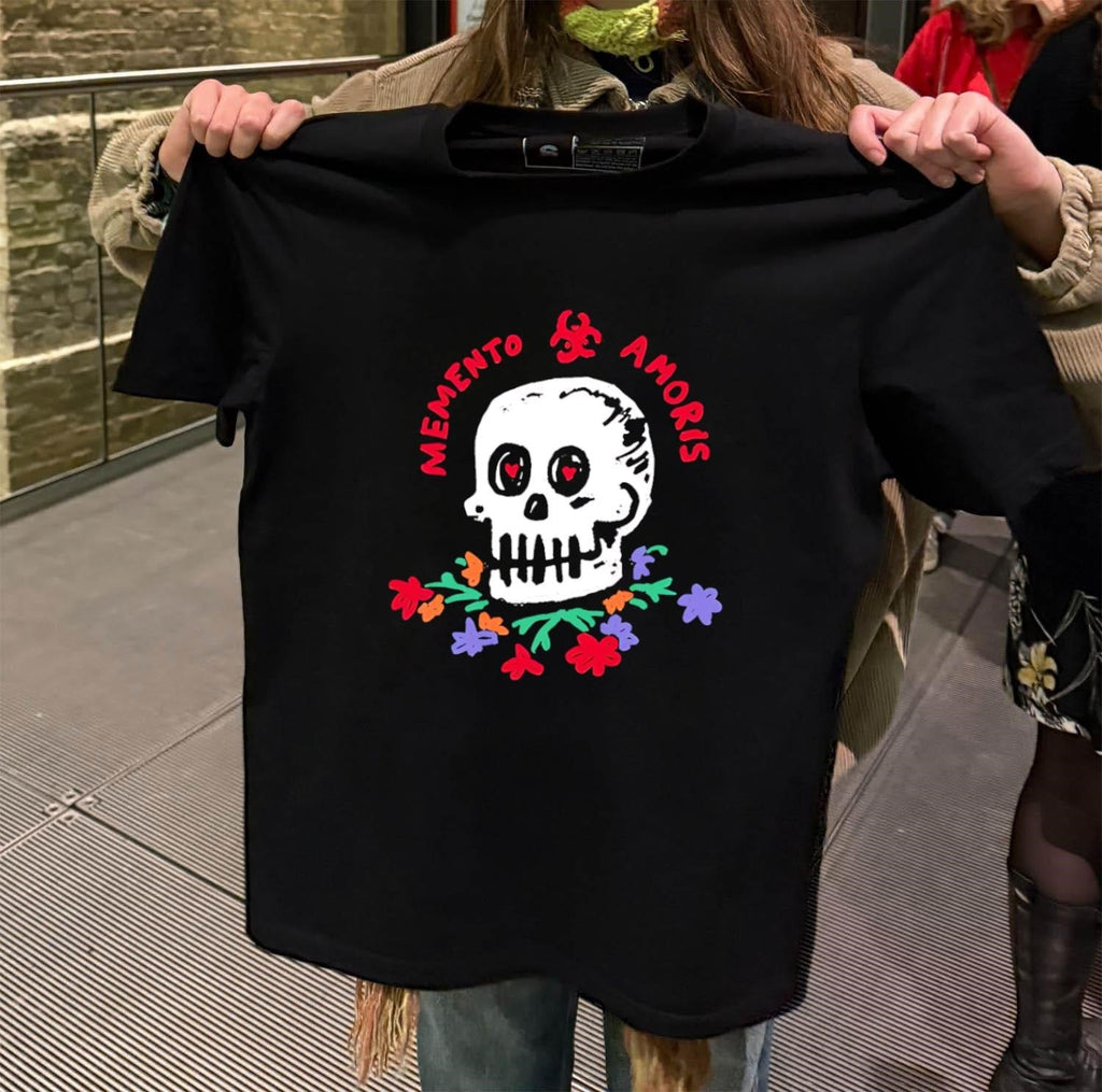 Memento Amoris Skull - Adult & Kids T-Shirts, Sweatshirts & Hoodies apparel design preview 2