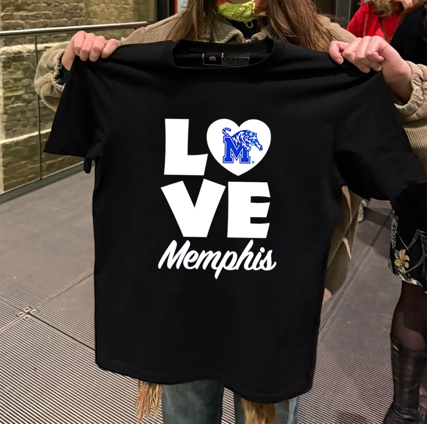 Memphis Tigers Love - Adult & Kids T-Shirts, Sweatshirts & Hoodies apparel design preview 2