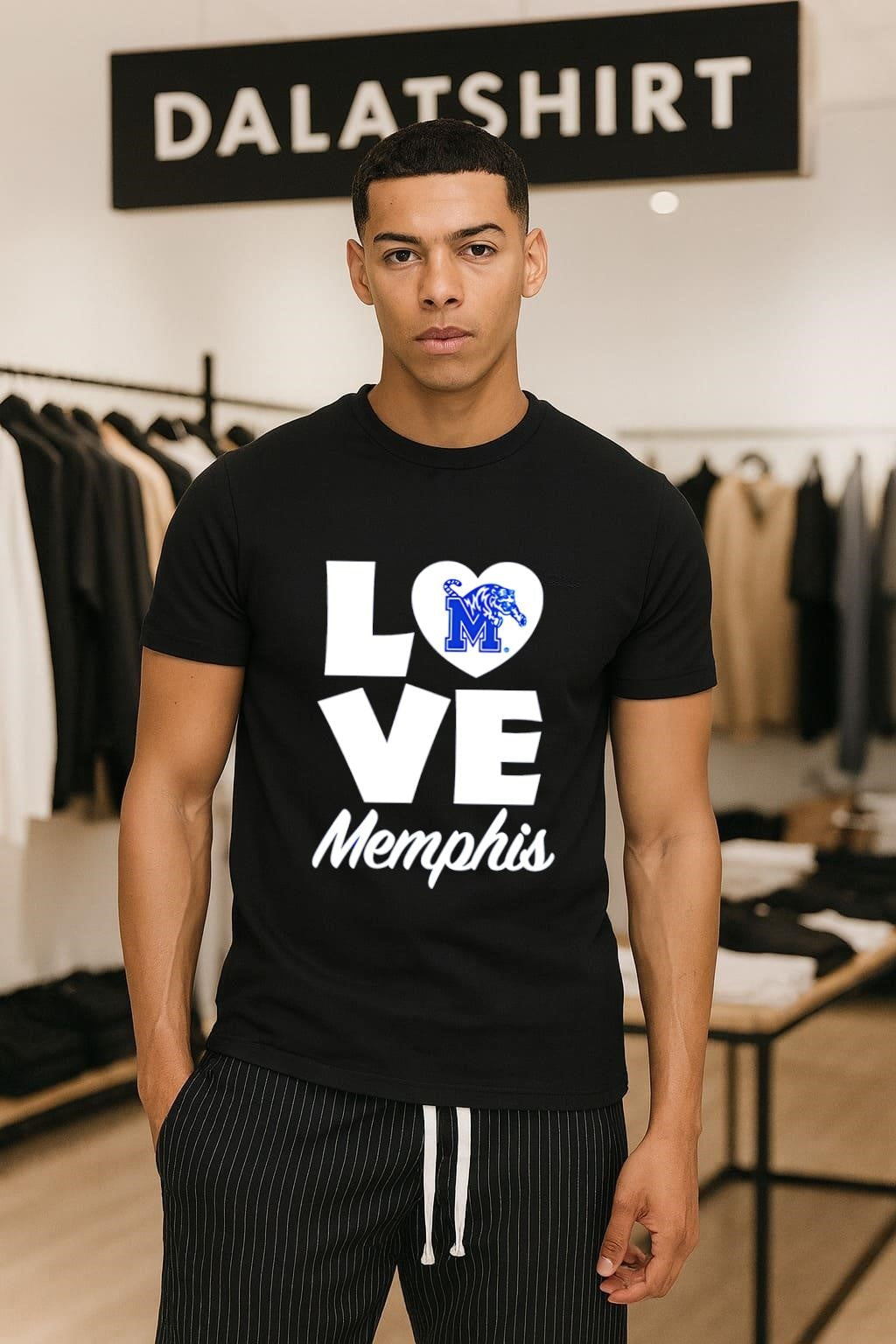 Memphis Tigers Love - Adult & Kids T-Shirts, Sweatshirts & Hoodies apparel design preview 1