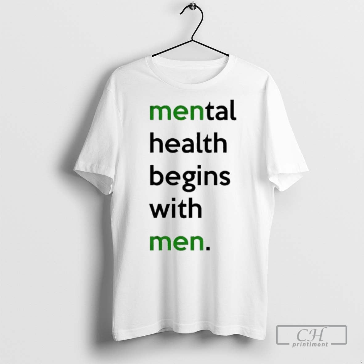 Mental Health Begins With Men - Adult & Kids T-Shirts, Sweatshirts & Hoodies apparel design preview 1