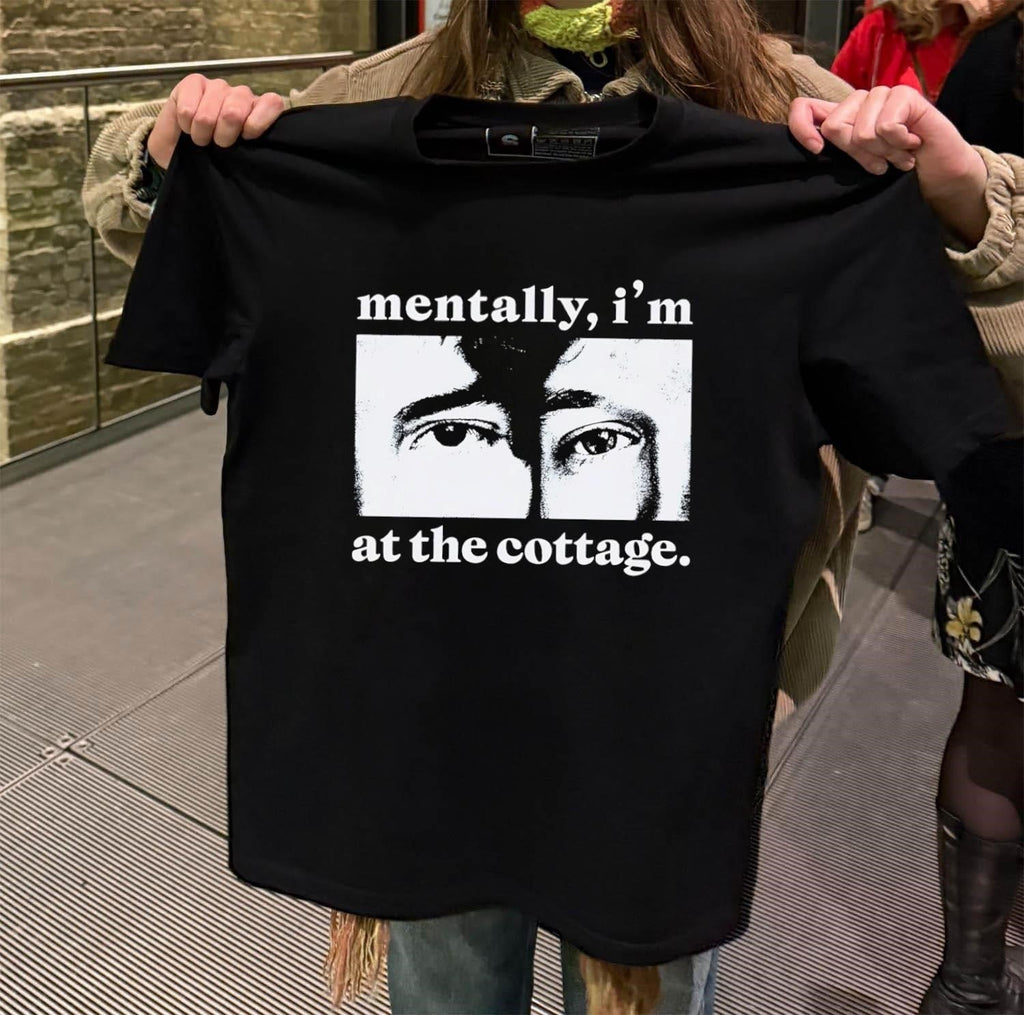 Mentally I'm At The Cottage Close Up Eyes - Adult & Kids T-Shirts, Sweatshirts & Hoodies apparel design preview 2