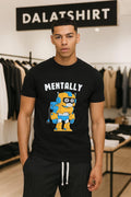 Mentally robot with spiral eyes and unplugged cord - Adult & Kids T-Shirts, Sweatshirts & Hoodies apparel design preview 1
