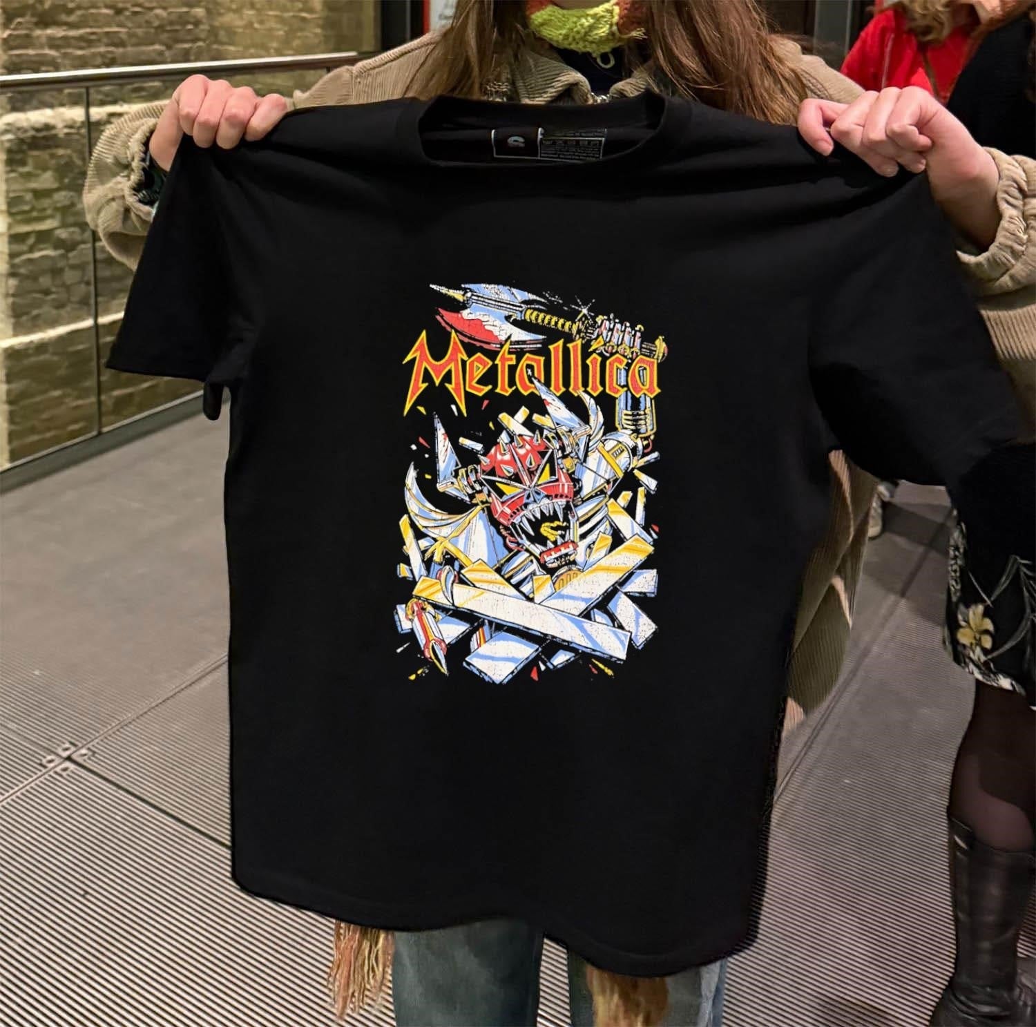 Metallica Skeleton Robot retro - Adult & Kids T-Shirts, Sweatshirts & Hoodies apparel design preview 2