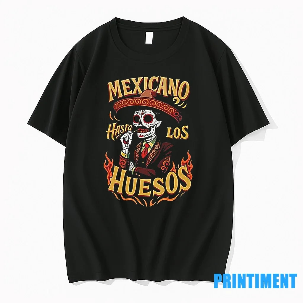 Mexicano Hasta Los Huesos Cowboy Skeleton Sweater - Adult & Kids T-Shirts, Sweatshirts & Hoodies apparel design preview 1