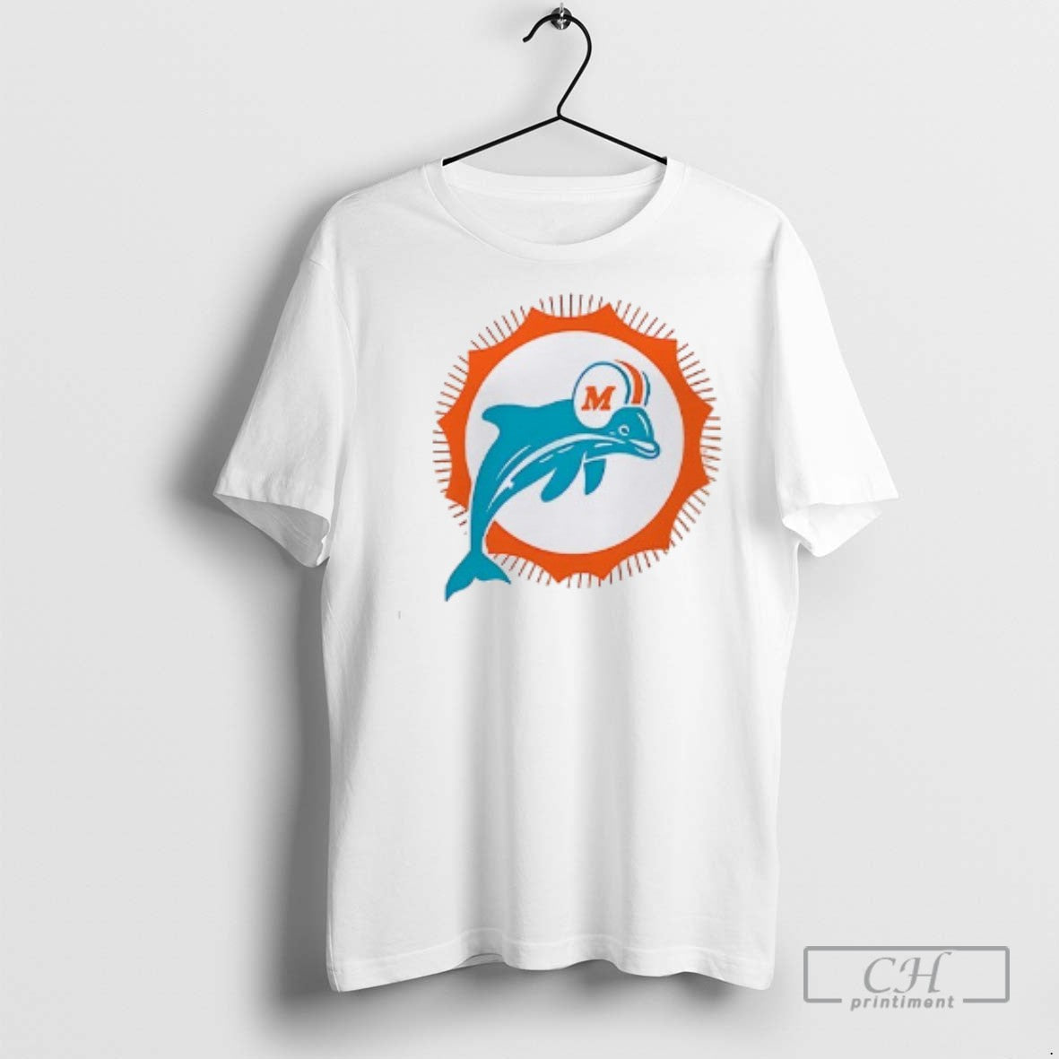 Miami Dolphins Slub Logo - Adult & Kids T-Shirts, Sweatshirts & Hoodies apparel design preview 1