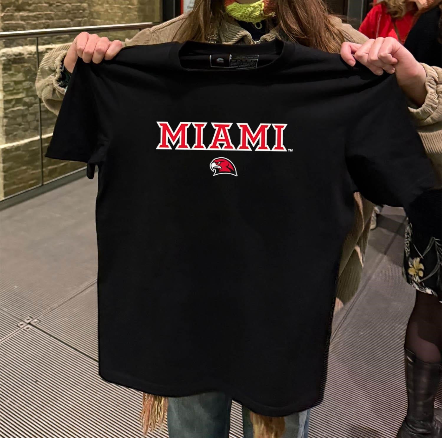 Miami University Redhawks Bird Head Logo - Adult & Kids T-Shirts, Sweatshirts & Hoodies apparel design preview 2