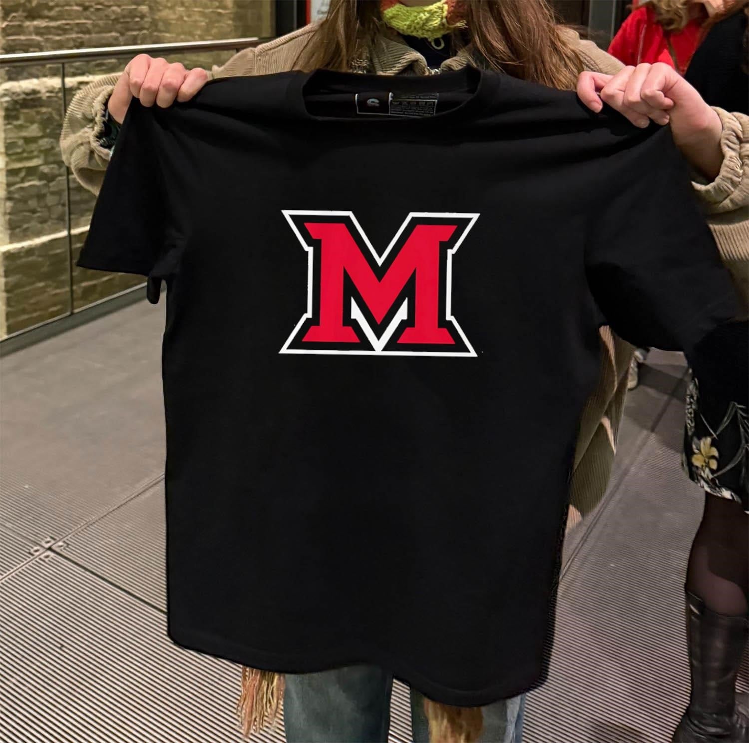 Miami University Redhawks Block Letter M Logo - Adult & Kids T-Shirts, Sweatshirts & Hoodies apparel design preview 2
