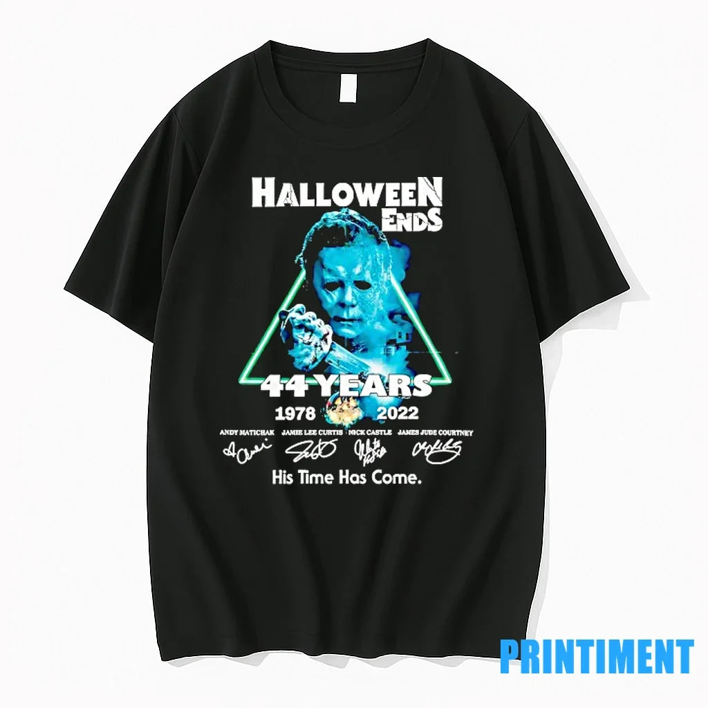 Michael Myers Halloween Ends 44 Years 1978 2022 His - Adult & Kids T-Shirts, Sweatshirts & Hoodies apparel design preview 1