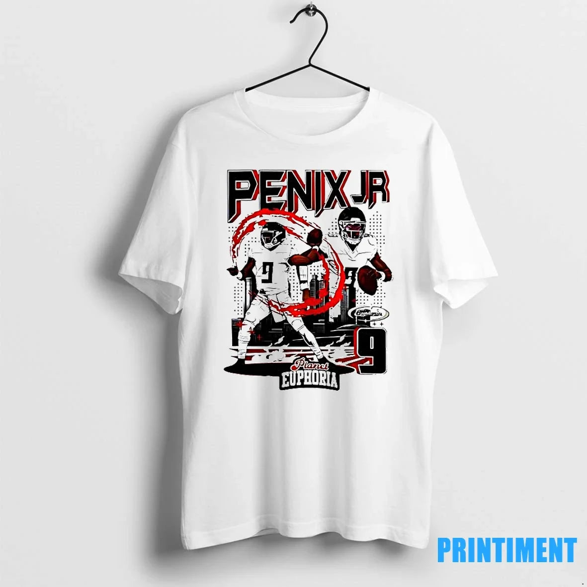 Michael Penix Jr Atlanta Falcons Player Graphic - Adult & Kids T-Shirts, Sweatshirts & Hoodies apparel design preview 1