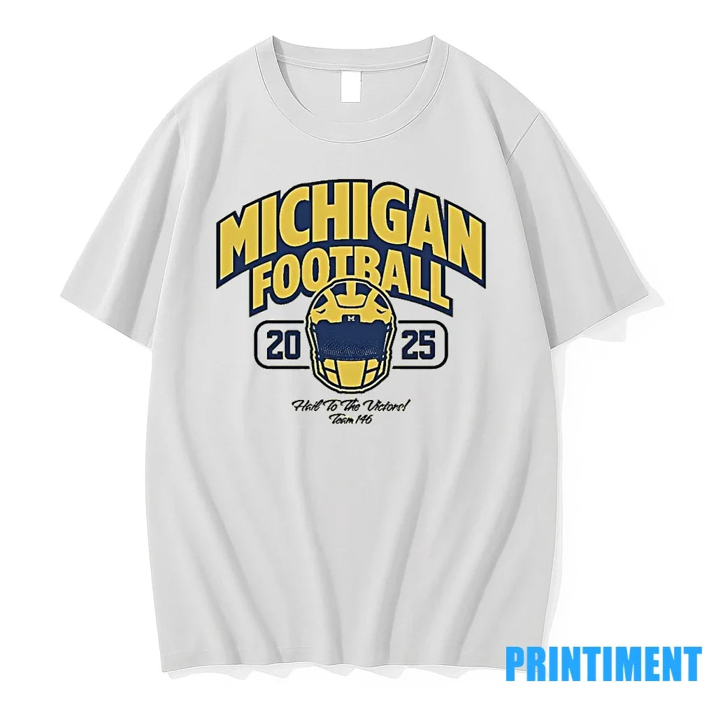 Michigan Wolverines 2025 Hail To The Victory Team 146 - Adult & Kids T-Shirts, Sweatshirts & Hoodies apparel design preview 1