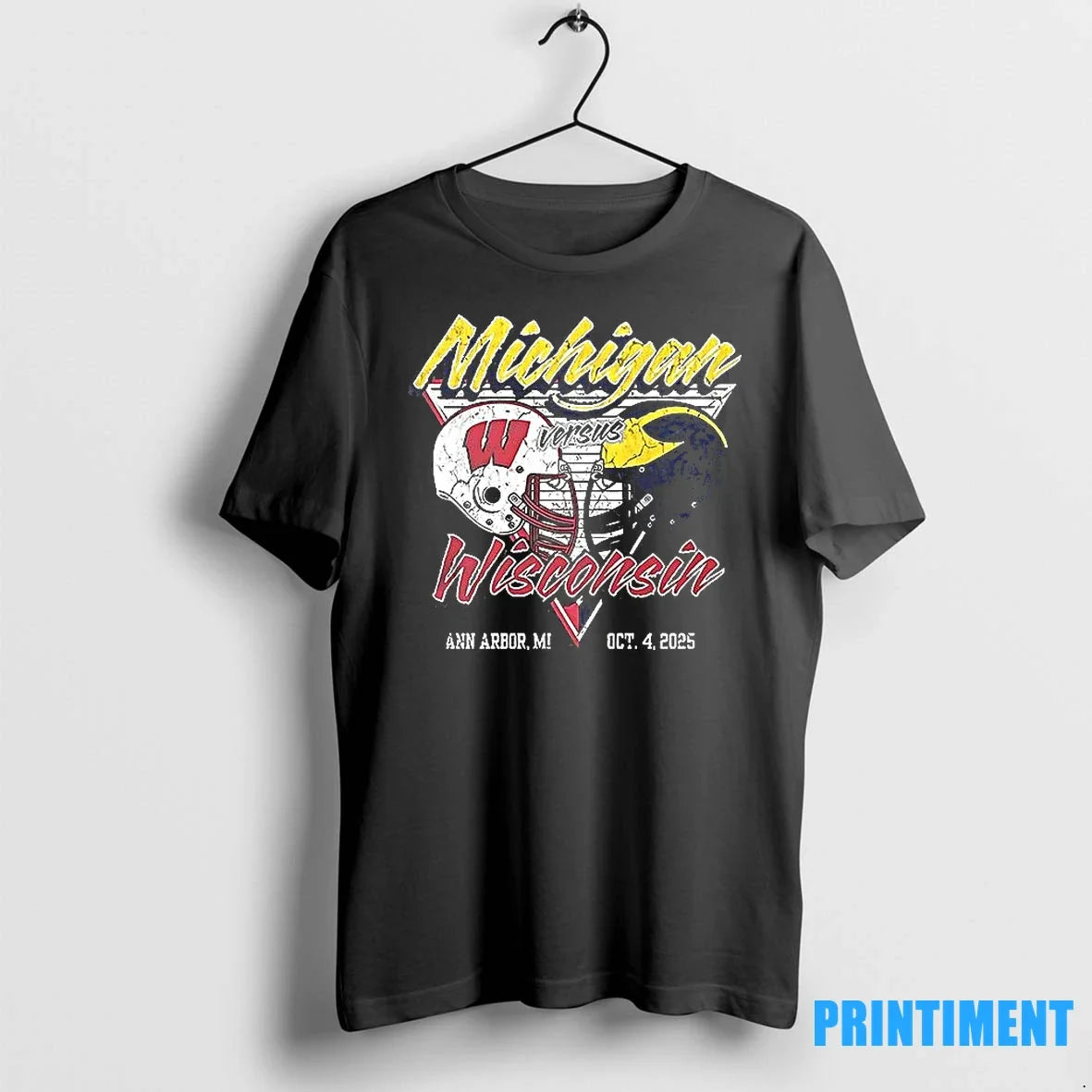 Michigan Wolverines Football Vs Wisconsin Badgers Oct - Adult & Kids T-Shirts, Sweatshirts & Hoodies apparel design preview 1