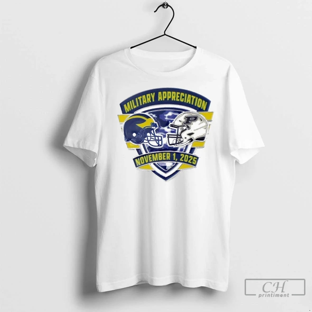 Michigan Wolverines Vs Purdue Boilermakers 2025 - Adult & Kids T-Shirts, Sweatshirts & Hoodies apparel design preview 1