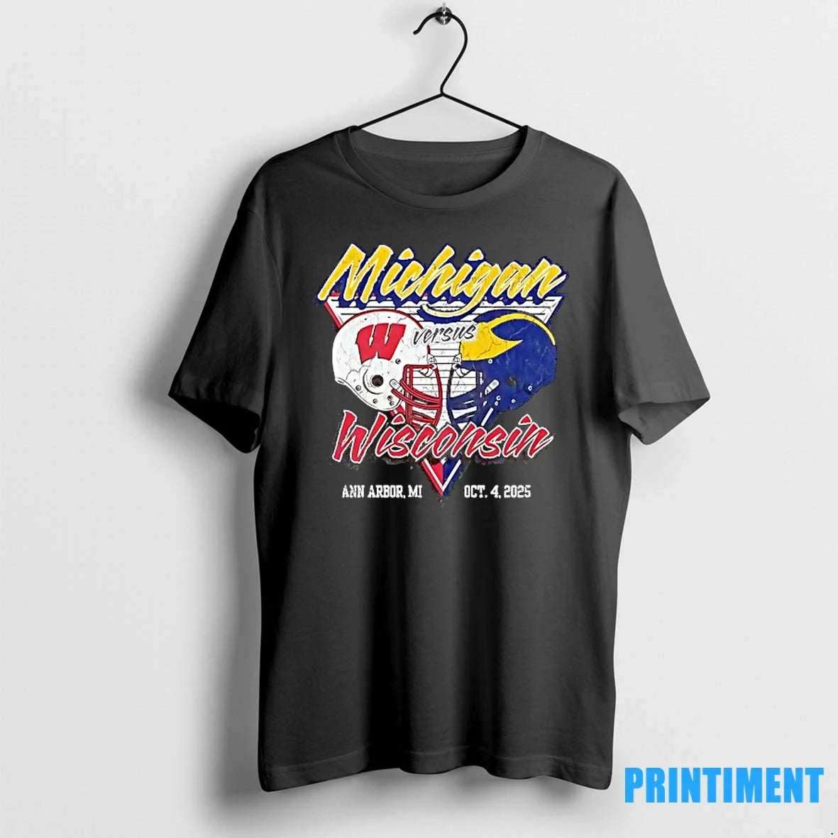 Michigan Wolverines And Wisconsin Badgers Football - Adult & Kids T-Shirts, Sweatshirts & Hoodies apparel design preview 1