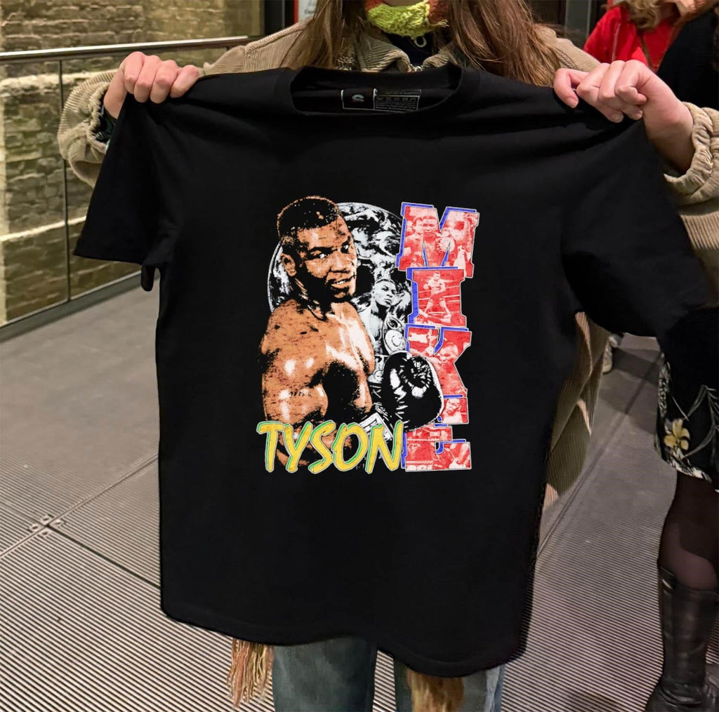 Mike Tyson Heavyweight Boxing World Champion Montage - Adult & Kids T-Shirts, Sweatshirts & Hoodies apparel design preview 2
