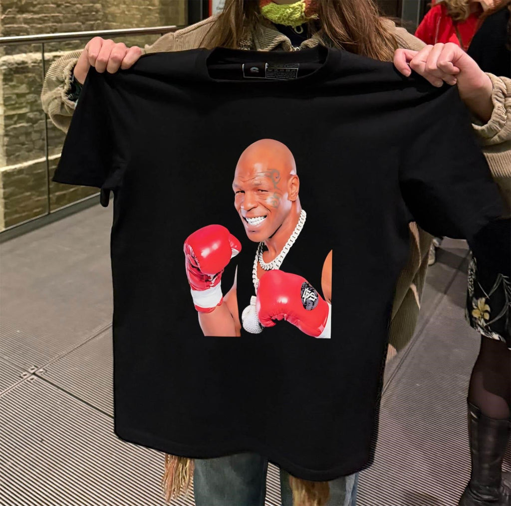 Mike Tyson Iron Boxing Gloves Diamond Chain - Adult & Kids T-Shirts, Sweatshirts & Hoodies apparel design preview 2