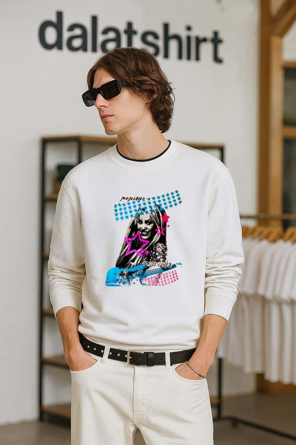 Miley Cyrus wears Hannah Montana - Adult & Kids T-Shirts, Sweatshirts & Hoodies apparel design preview 2