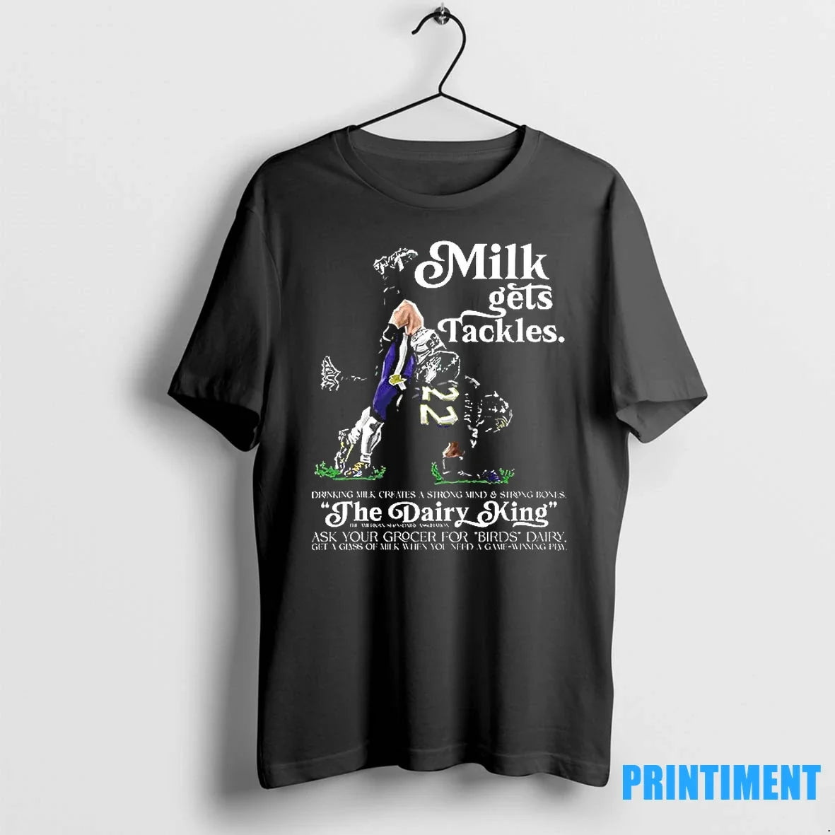 Milk Gets Tackles The Dairy King Sweater - Adult & Kids T-Shirts, Sweatshirts & Hoodies apparel design preview 1