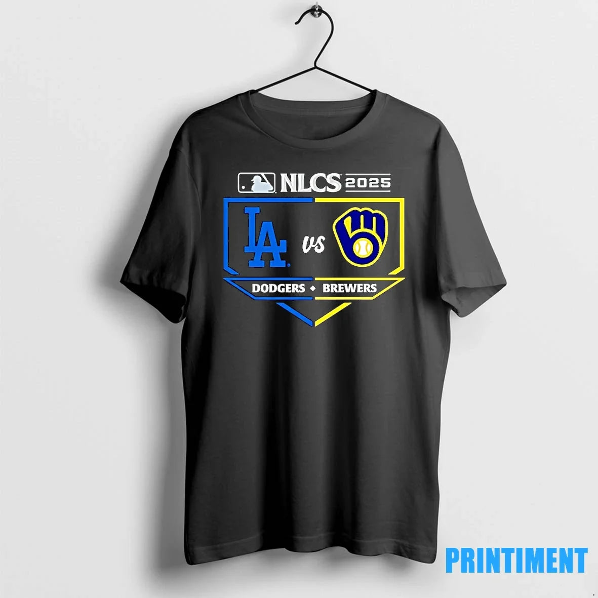 Milwaukee Brewers Vs Los Angeles Dodgers 2025 Nlcs - Adult & Kids T-Shirts, Sweatshirts & Hoodies apparel design preview 1
