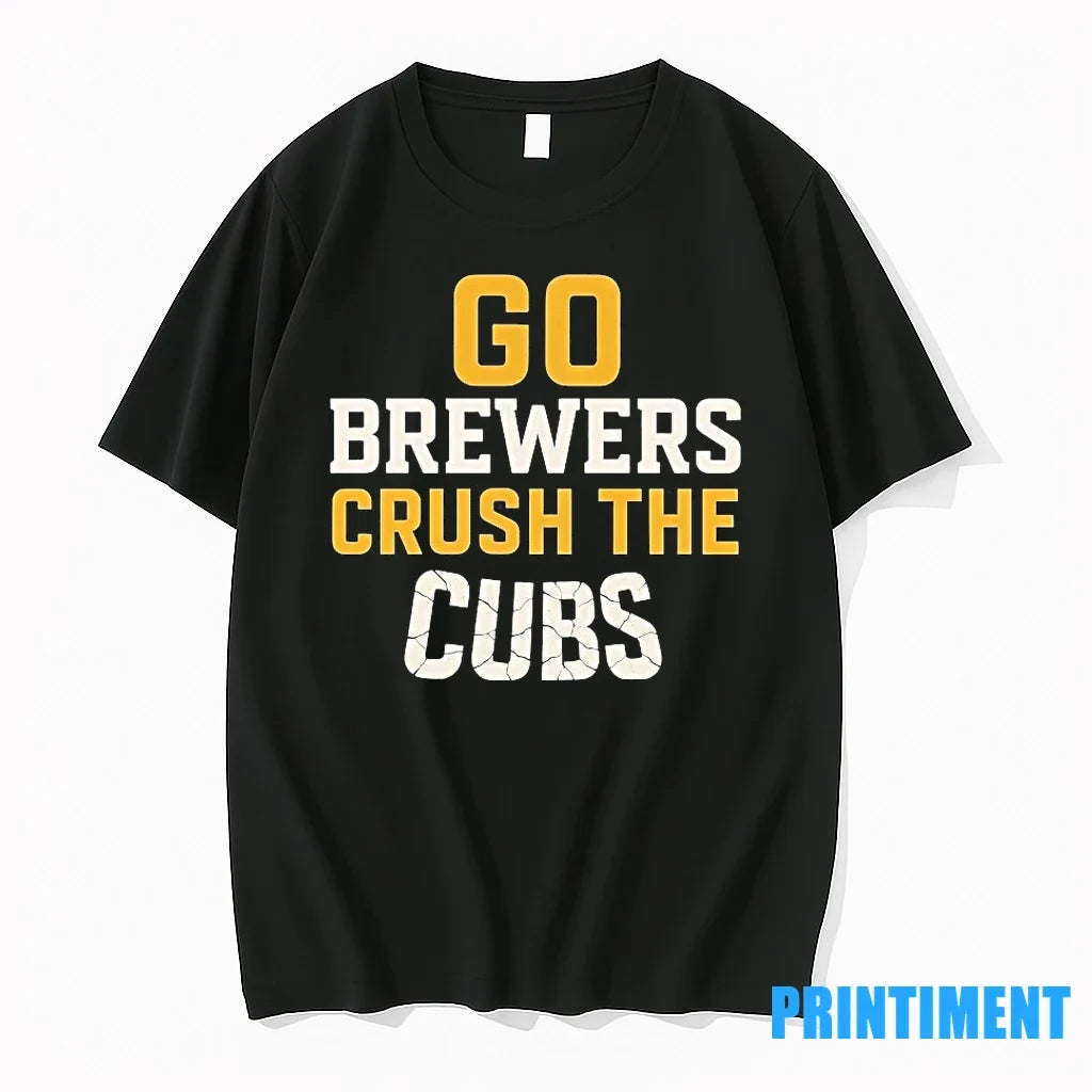Milwaukee Vs Chicago Go Brewers Crush The Cubs - Adult & Kids T-Shirts, Sweatshirts & Hoodies apparel design preview 1